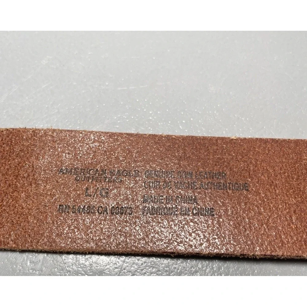 AMERICAN EAGLE AEO LEATHER BELT WOMENS SIZE L